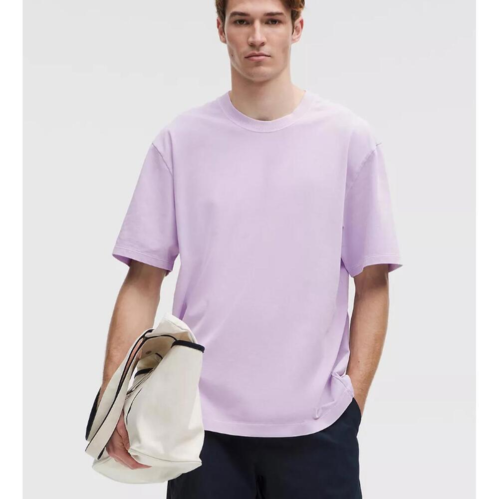 EUC Lululemon Heavyweight Cotton Jersey T-Shirt Light Purple/Lavender Size M